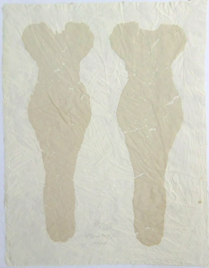 Jürgen Brodwolf Grafik, Zwei Figuren, 1981
