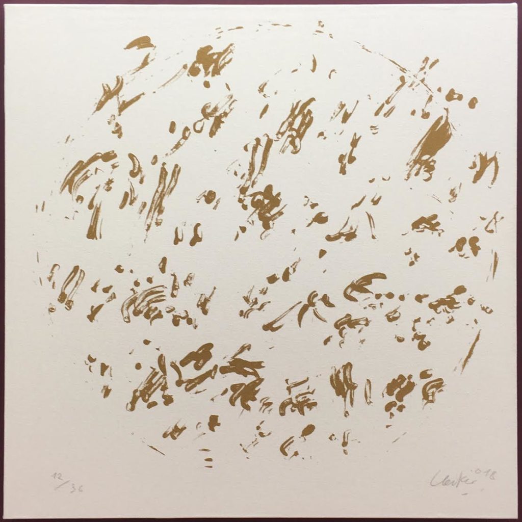 Günther Uecker Terragrafiedruck, Ouroboros Nr. 9, 2018