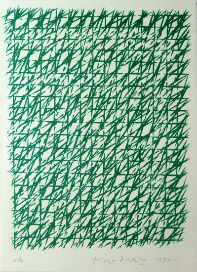 Piero Dorazio Grafik, Capodanno/Neujahr, 1990