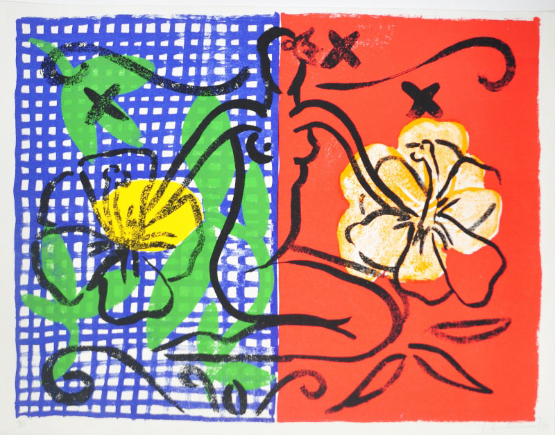 Stefan Szczesny Grafik, Mustique Flowers, 1999