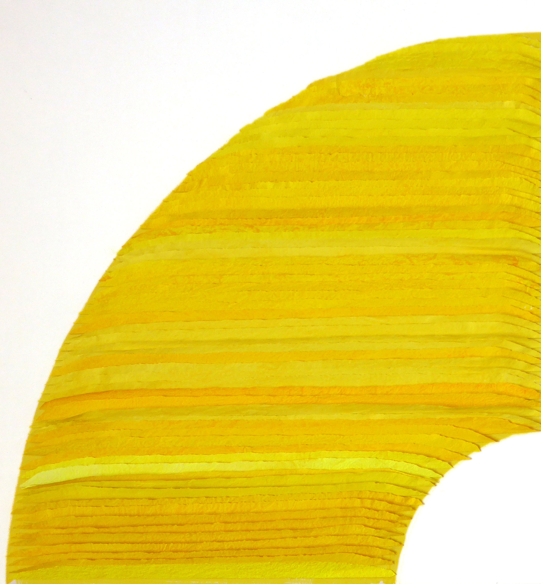 Frieda Martha Papierarbeit, Farbe sehen gelb, 2016