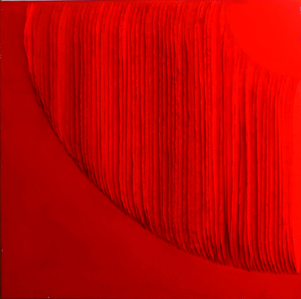Frieda Martha Papierarbeit, Farbe sehen rot, 2015