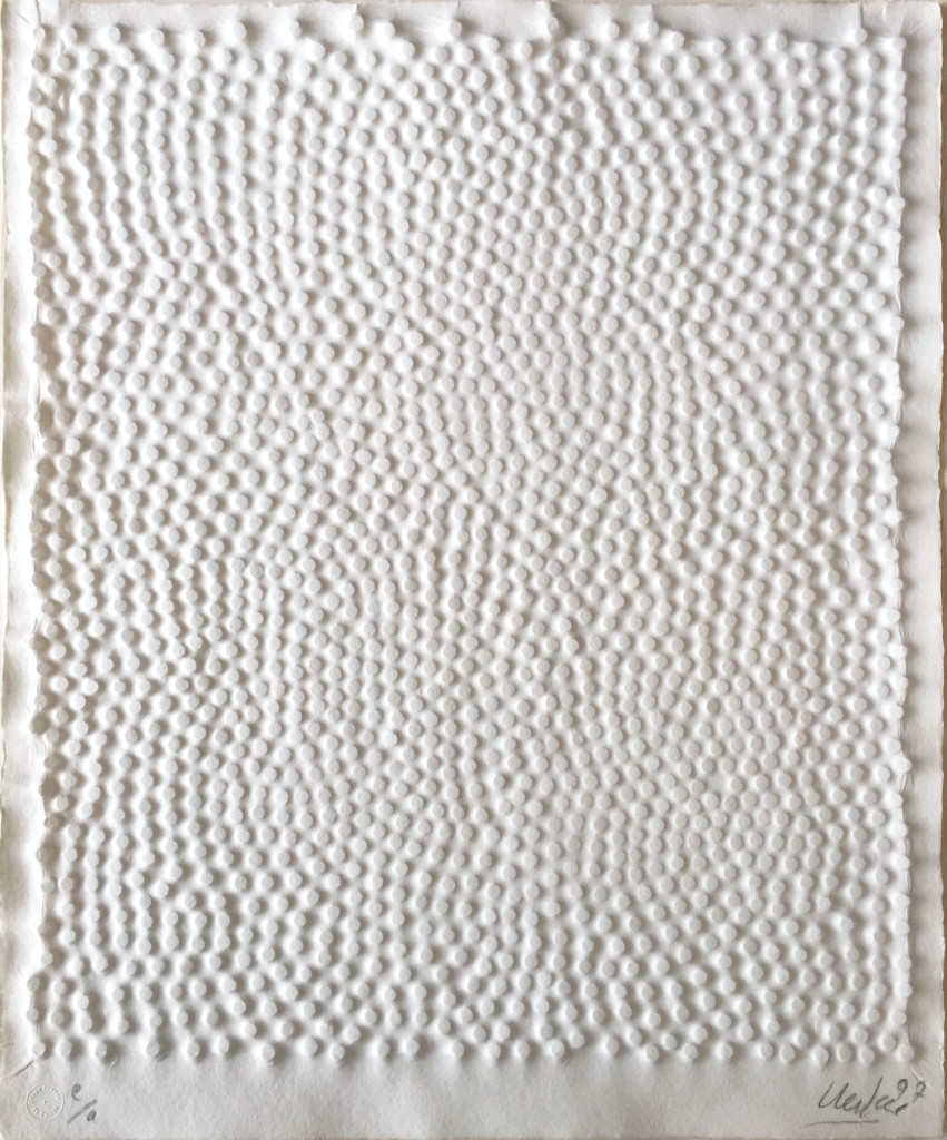 Günther Uecker Prägedruck, Nagelköpfe, 1997