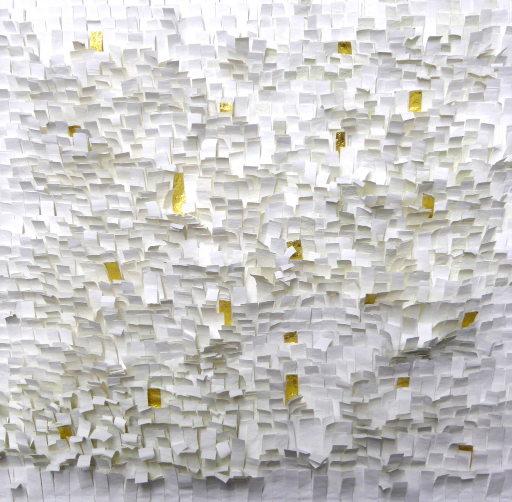 Frieda Martha Papierarbeit, Weißes Zeichen, 2016