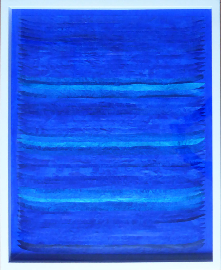 Frieda Martha Papierarbeit, Nachtblauer Tag, 2016