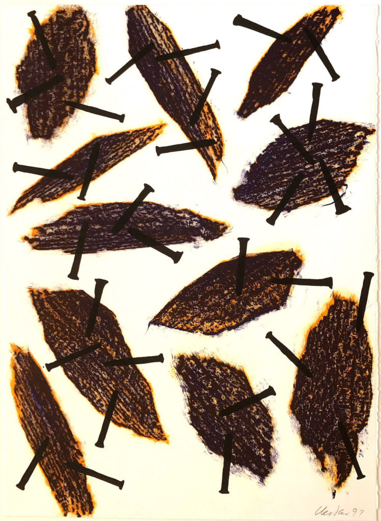 Günther Uecker Grafik, Brocken, 1991