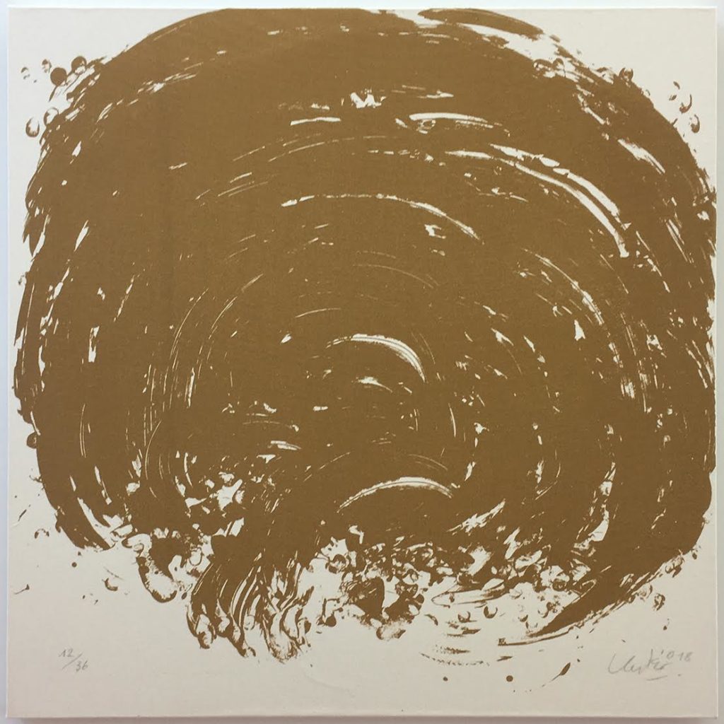 Günther Uecker Terragrafiedruck, Ouroboros Nr. 3, 2018
